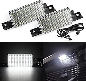NSLUMO LED Truck Bed Lights Compatible w/ 2014-2019 Chevy Silverado GMC Sierra 1500 2500HD 3500HD Pickup Truck, 6000K 24-SMD Led Bright White Bed Light Kit Rear Cargo Area Lamp OEM Replacement