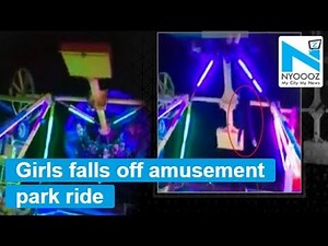 Girls falls off amusement park ride, Horrific video goes viral
