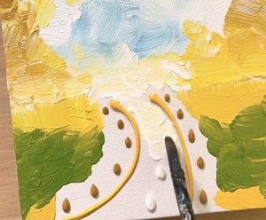 13K views · 300 reactions | Yellow Acrylic Painting | Painting | Facebook