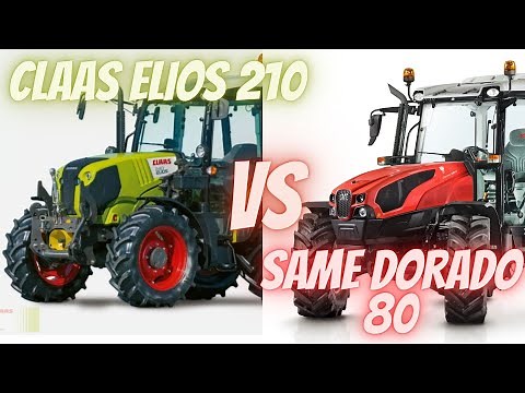 CLAAS ELIOS 210 VS SAME DORADO 80 NATURAL #top #tractor #claas #same