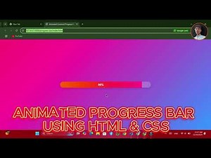 CSS Progress Bar Animation | Create a Dynamic Centered Progress Bar with HTML & CSS