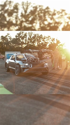 The Strokestang, a 6.0 Powerstroke swapped mustang, getting it in during the Florida Truck Meet burnout contest! #PoweredByScience #HotShotsSecretMotorsports #HotShotsSecret #powerstroke #swapped #diesel #ford #mustang #burnout #burnoutwars #floridatruckmeet | Hot Shot's Secret