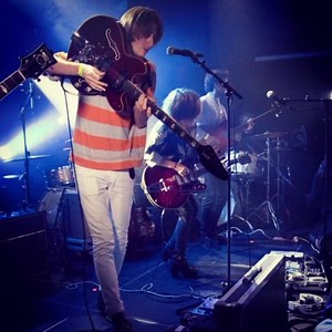 Disintegrating members of the public with the Vox Fuzz Raygun, Paris...