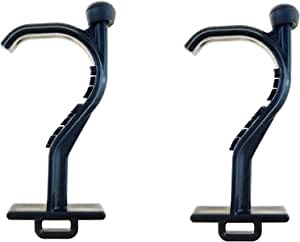 Germ Utility Tool - Avoid Touching Bacteria Ridden Surfaces - Carabiner Included (Colors May Vary) (2 Pack, Black)