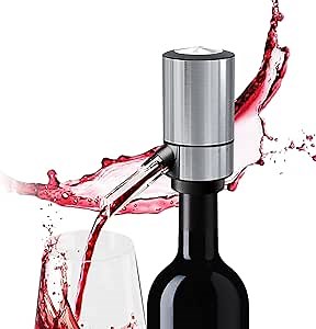 Amazon.com: Jahy2Tech Electric Wine Aerator One-Button Smart Wine Dispenser with Retractable Tube For Red and White Wine: Home & Kitchen