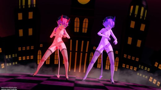 [TresteSky] Femboy Adaptation Series 35 - Red Velvet Monster Dance Only - FemDemons