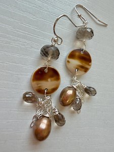 Cowrie Shell Earrings - Etsy UK