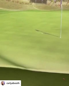 Carly Booth playing the first round in the NEXT Golf Tour 🎯 #trackman #nextgolftour #teeboxlondon #golf #golftournament | Trackman