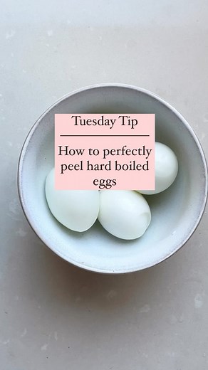 3.4K views | ~ TUESDAY TIP ~ How to perfectly peel hard boiled eggs....