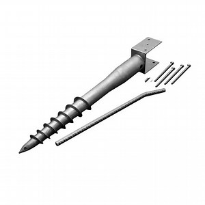 [Hot Item] Garden Fence Steel Fence Post Spike Ground Screw Anchor