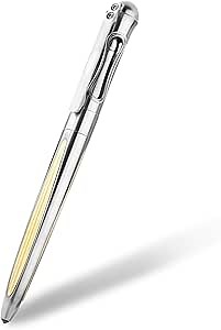 Titanium Ballpoint Pen with Clip Compact Size EDC Tool Writing Pocket Pen for Business Office Daily Use