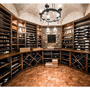[Hot Item] Shelf Display Bottle Wine Cellar Holder Glass Cup Rack Wine Rack Kit 4 Column Curved Corner with Display