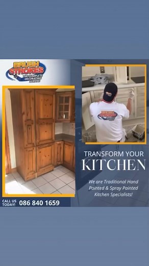 A pine kitchen in Mallow Co Cork that we hand painted in the colour dimpse by Farrow and Balk! #kitchenmakeoveronabudget | Brushstrokes Painting and Decorating | Facebook