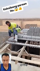 "Kakaiba ito ahh...😲😲👍👍👍 #construction #foreman #contractor #Mason #reactionvideo "CTTO" | Jeffrey Fabola Asia