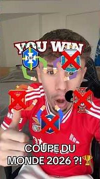 LE VAINQUEUR DE LA COUPE DU MONDE 2026 ?! 🏆😱🌍