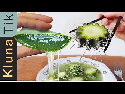 EATING WEIRD SLIMY VEGETABLES / PLANTS