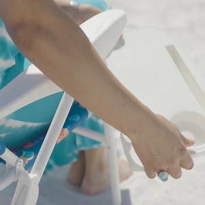 1.2K views · 423 reactions | This beach chair adjusts to 4 reclining positions. Includes an adjustable shoulder strap, sunshade & side tray! ️ Restrictions apply. See offer. | HSN | Facebook