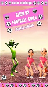 Football⚽️ #aliendance #dance #aishorts #alien #dametucosita #zepeto #blonde #girls #football #fyp