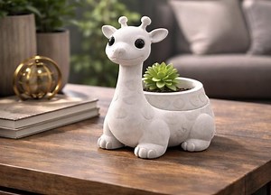 3D Print Giraffe Succulent Planter – Nursery Decor STL File (digital Download) - Etsy