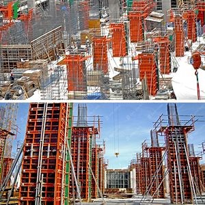 [Hot Item] Easy-Assemble Adjustable Size Modular Square Column Shuttering Metal Formwork for Concrete Placement