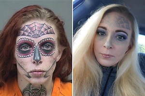 Woman from viral mugshots reveals makeover after face tattoo removal