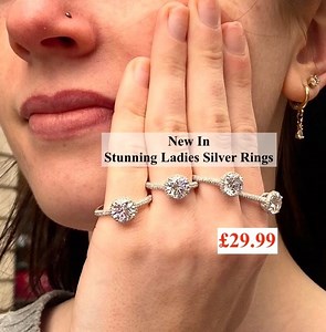 Silver Halo Solitaire Ring. £29.99 Made From Solid 925 Sterling Silver Range Of Sizes In Stock Visit Us In Store To View These And Our Full Range Of Items At Smiths Jewellers Nottingham. View Our Online Collection At www.smithsjewellery.co.uk | Smiths Jewellers Nottingham | Facebook