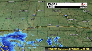 Radar update for folks in Ames and Iowa City as showers move northeast: | WHO 13 Weather