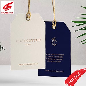[Hot Item] Custom Garment Jeans Hang Tag with Cotton String for Sale