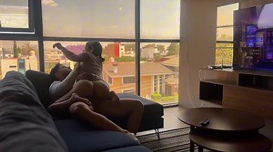 I surprised my sister-in-law in the living room