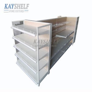 [Hot Item] Customized Modern Multilayer Supermarket Gondola Display Stand Grocery Shelf Shopping Retail Store Rack