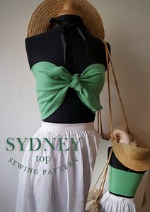 SYDNEY Bandeau Top PDF Sewing Pattern - Etsy Australia