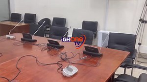 25K views · 466 reactions | The committee room has been restored to its original state, with the microphones fixed and tables repaired after yesterday's chaos. It has been confirmed that the vetting will take place here, despite the Majority Leader stating it would be held in the Speaker’s conference room... #GHOneNews #EIBNetwork #GHOneTV #NewsAlert | GHOne TV | Facebook