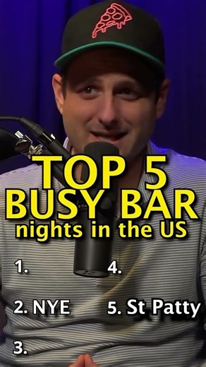 Top 5 busiest bar nights in America! #top5 #bar #goingout