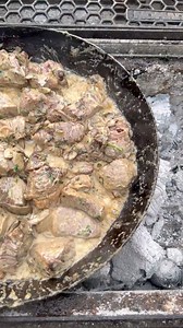 Steak bites in mushroom cream sauce | Miguels cookingwithfire