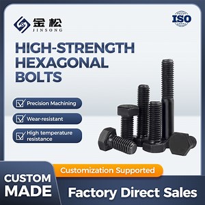 [Hot Item] High Quality Hex Bolts and Nuts Grade 8 Hex Bolt Black Mild Steel Hex Bolt DIN931