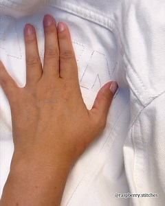 6.1K views · 108 reactions | Life is too short to wear boring clothes ⚡️ Judging by the fun I had creating this jacket, there are more to come ☺️ You want to upcycle your denim too? Join my PIMP YOUR DENIM MASTERCLASS in Dubai on May 4th. More info via DM. #embroidery #embroiderymasterclass #upcycling #upcycle #embroidered #wearableart #customized #denim #denimjacket #whitedenim #handmade #asmr | Raspberry.stitches | Facebook