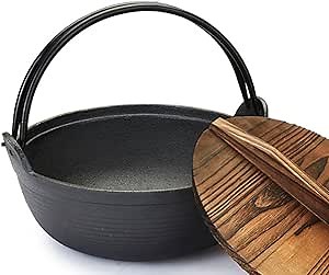 Cast Iron Nabe Sukiyaki Nabemono Hot Pot Outdoor Stove Steamer Cookware Stew Pot Japanese Nabe Pot Iron Pot Cast Iron Cooking Pot Hiking Cookware Small Hot Pot Outdoor Pot,1.7L
