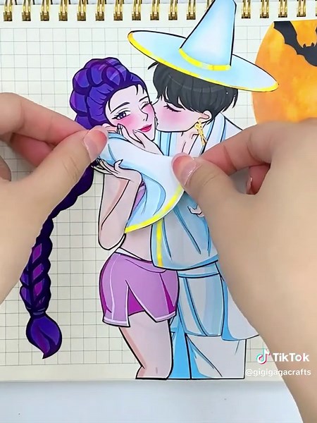 Kpop Demon Hunters Sticker Book DIY with Saja Boys