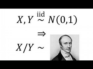 Cauchy distribution as a ratio of Gaussians