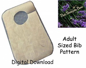 Adult Sized Bib Pattern - Print, Clip, and Go! With Full Written Instructions. - Etsy