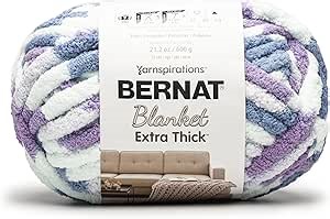 Bernat Blanket Extra Thick Lavender Ice 1 Pack of 600g Yarn