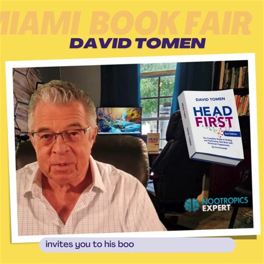 📚 Join Balboa Press author David Tomen, the Nootropics Expert, at this year's Miami Book Fair ! 🗓️ When: Saturday, Nov 18, 2023, 10:30 AM -11:30 AM 📍 Where: Author Solutions Booth Don't miss the chance to grab a signed copy of his book "Head First," a groundbreaking manual for your brain's well-being. 🎥 Watch the video to learn more about his revolutionary masterpiece! #BookSigning #MiamiBookFair #BookEvents #BalboaPress #Selfpublished | Balboa Press