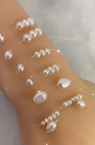 Necklace Bracelet Pearl Connectors-permanent Jewelry Charm Connectors-14k Gold Filled or Sterling Silver, Jewelry Supply Wholesale - Etsy