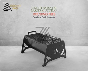 CNC Portable Grill Stove DXF Files: Laser Cut Metal Design - Etsy Australia