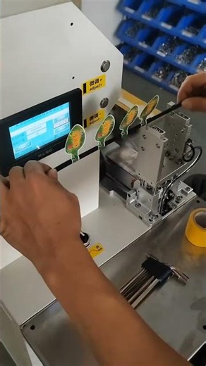Wire Harness Processing Equipment- Wire Folding and Labeling Machine#labelingmachine #labeler