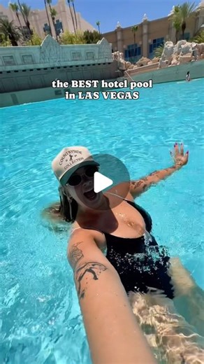 Anne Riggs | Wave pool AND a lazy river?? 🏖️🐠 📍Mandalay Bay Beach 🍩 Bring your own tube for the lazy river, otherwise it’s $35 🐚 Pool is for hotel... | Instagram