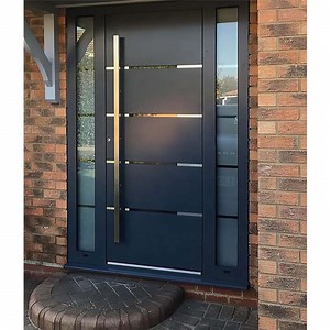 [Hot Item] Custom Modern Anti-Theft Security Front Doors Exterior Wooden Door Double Opening Entrance Doors