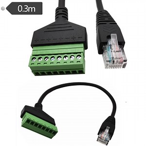 [Hot Item] RJ45 Male to 8-Pin Screw Terminal Female Converter Adapter