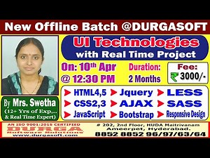 UI Technologies Offline Training @ DURGASOFT