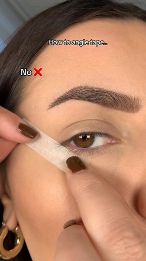 27K views · 48 reactions | How to angle tape    #makeuptutorial #forgirls | Makeup Transformation | Facebook